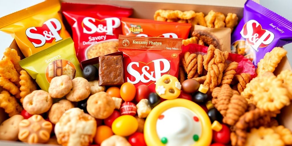 กล่องสแน็ค S&P เต็มไปด้วยของว่างหลากหลาย