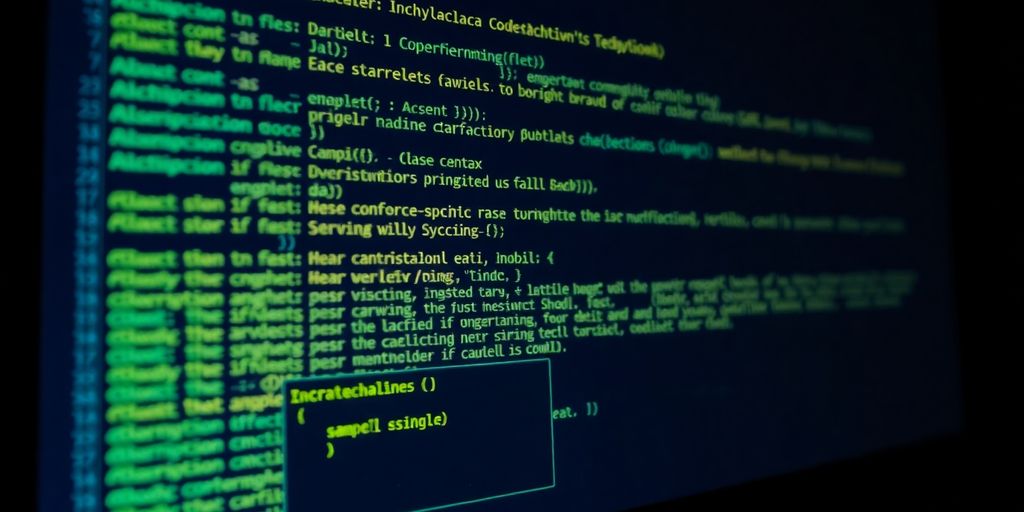 Debugger window with colorful code.