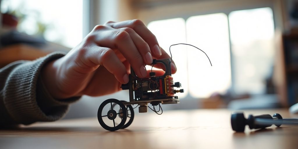 Inventor with a new invention.