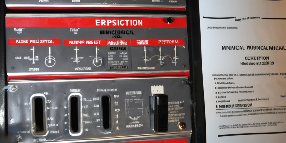 בודק מטפים בבניין משותף