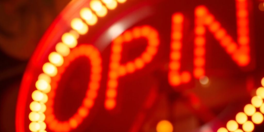 A vibrant, spinning LED light.