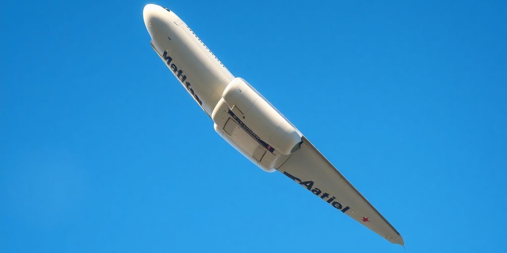 Spectacular jetliner soaring through the sky.