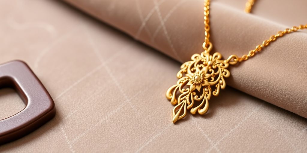 Bijoux en or avec un aimant à proximité.