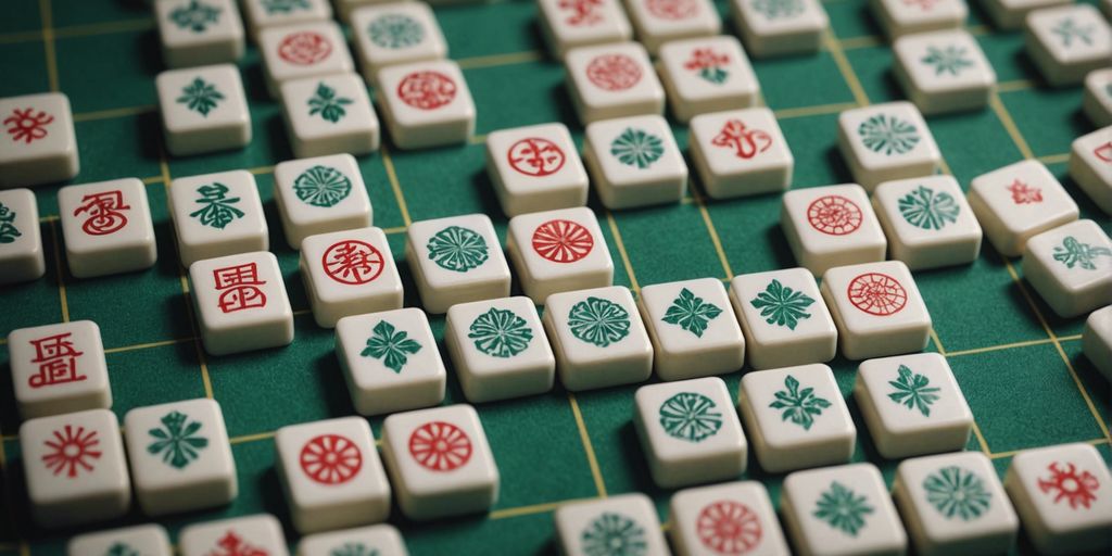 A grid of Mahjong tiles, each with distinct designs and symbols, representing their significance in the game.