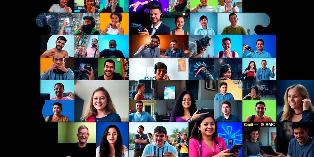 Diverse gamers connecting through Discord.