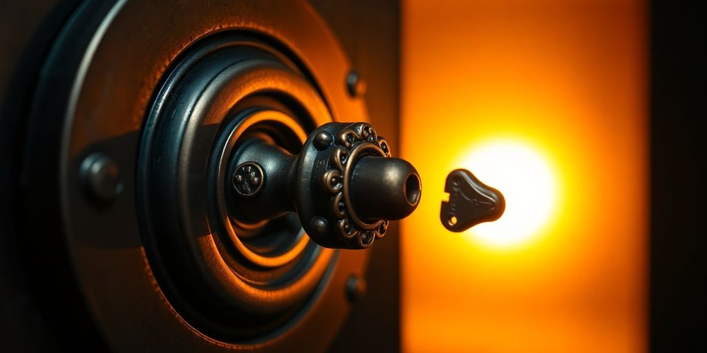 A secure vault filled with golden coins.