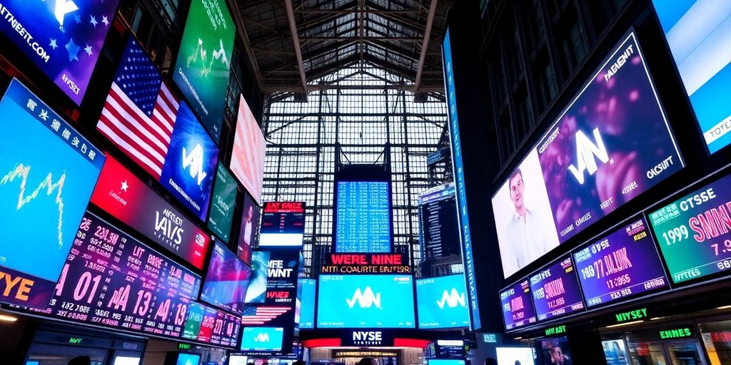 Live stock market data stream.