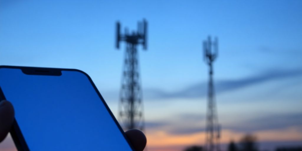 Cep telefonu ve baz istasyonu arasındaki bağlantı.