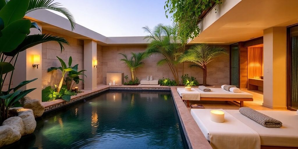 Relaxing spa scene at Barcelo Gran Faro Los Cabos.