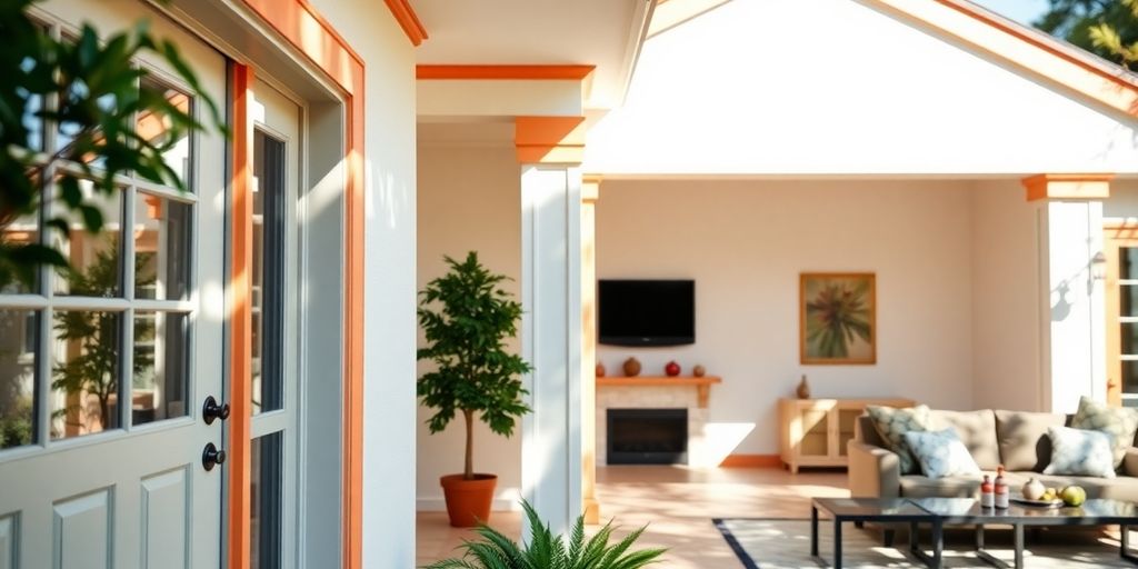 Home exterior and interior freshly painted.