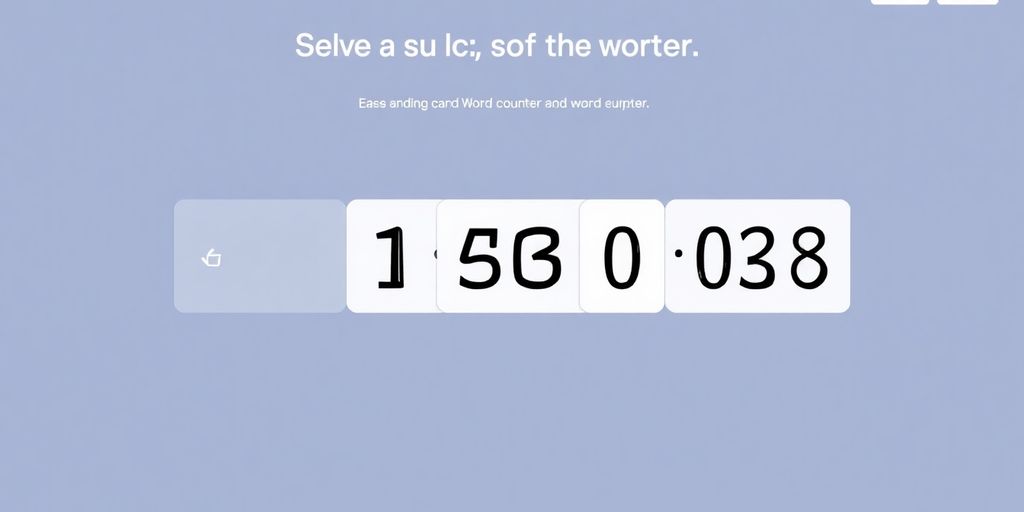 Advanced word counter tool interface.