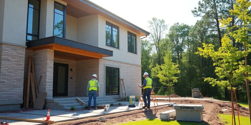 Peachtree City home renovation project with contractors.