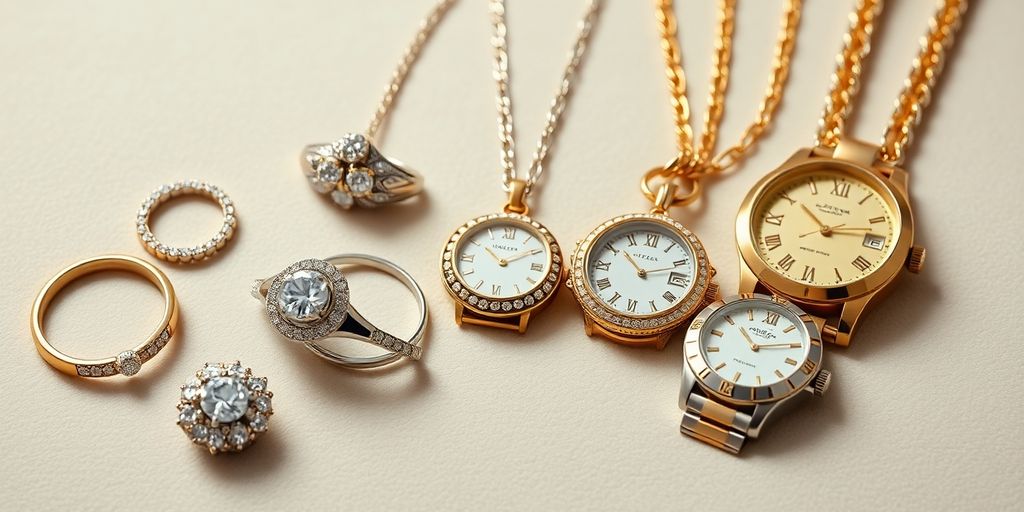 Bijoux de luxe sur un fond en velours.