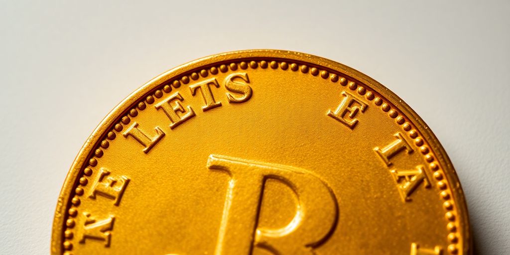 Monnaie en or de Napoléon avec détails riches.