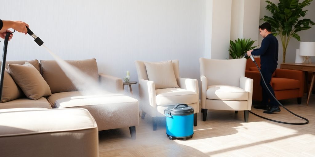 صورة لخدمة غسيل مفروشات بالبخار في المدينة المنورة