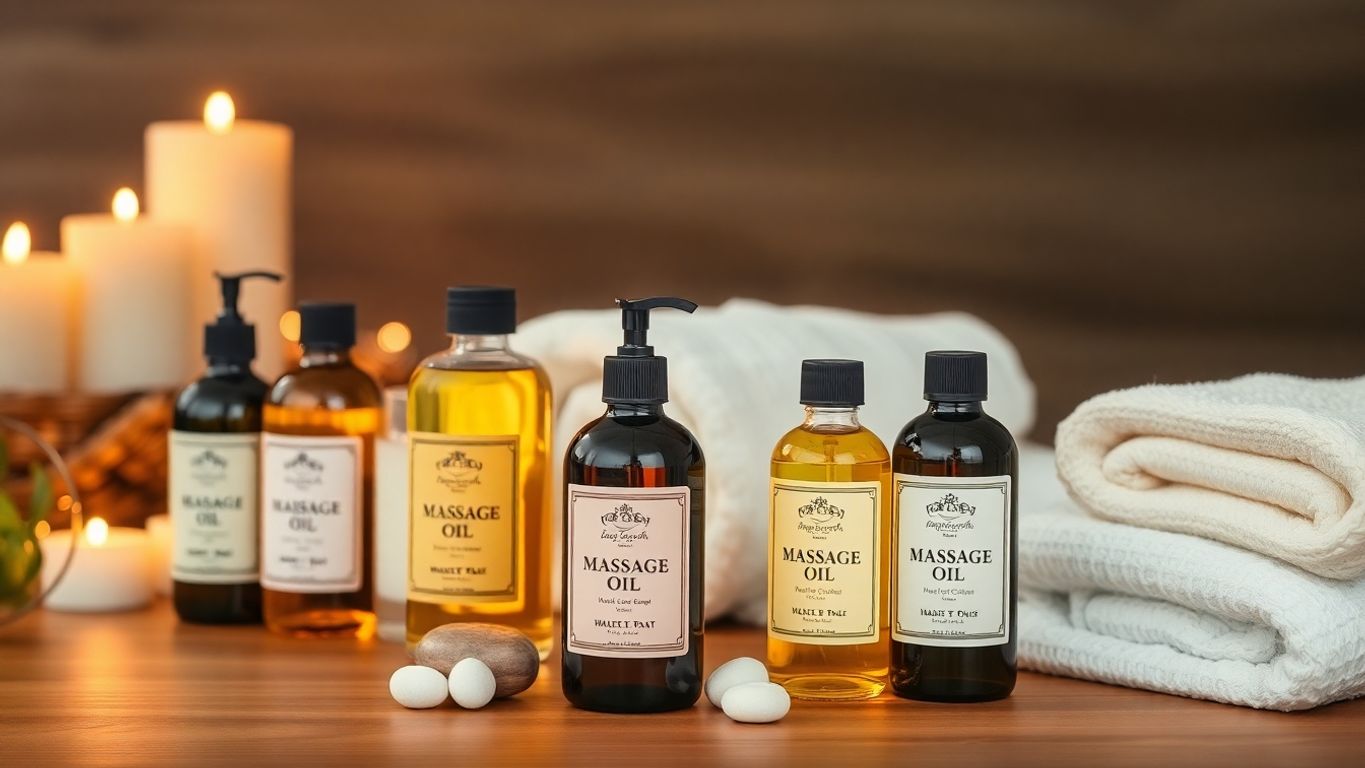 Masaj yağları ve rahatlatıcı bir ortam.