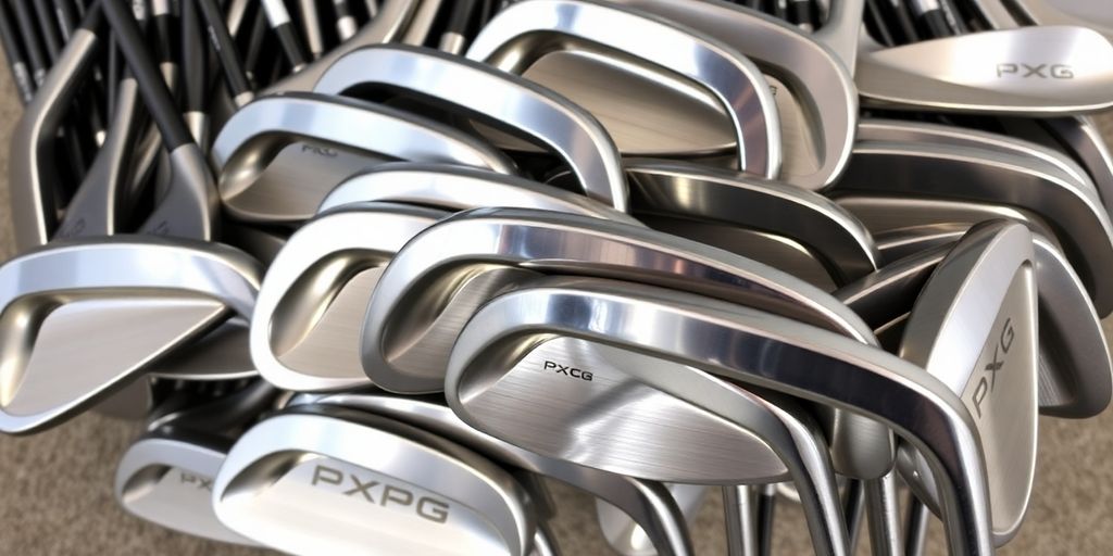 Several used PXG wedges arranged attractively.