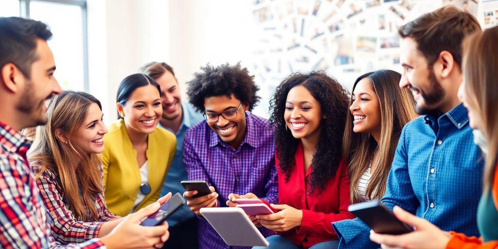 Group discussion on customer feedback and brand awareness.