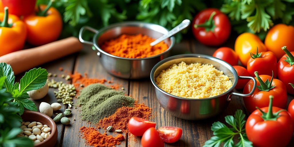 Vielfalt der Zutaten für leckere Rezepte.
