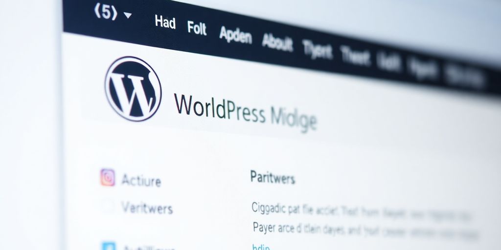 WordPress dashboard with updated widgets highlighted.