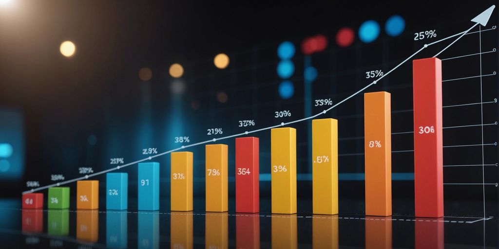 Bar graph illustrating ROI of various digital marketing campaigns, highlighting the effectiveness of each campaign.