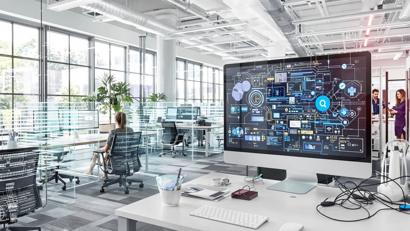 IT professionals collaborating in a modern Knoxville office