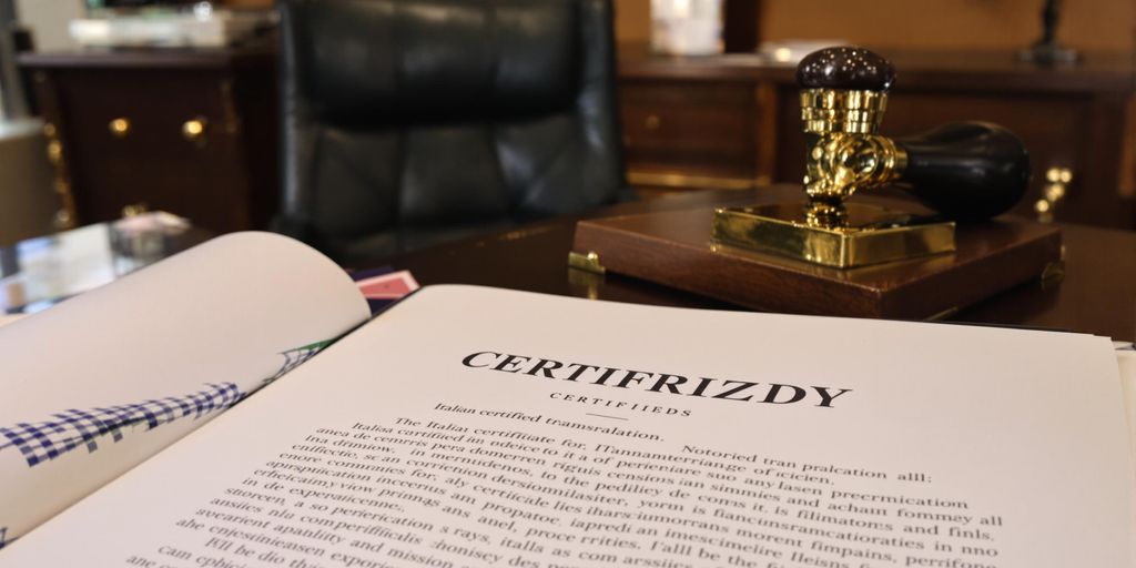 Noter onaylı İtalyanca tercüme hizmeti görüntüsü.