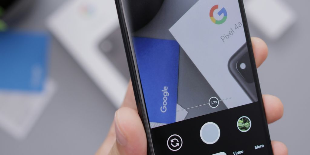black and white smartphone displaying google search