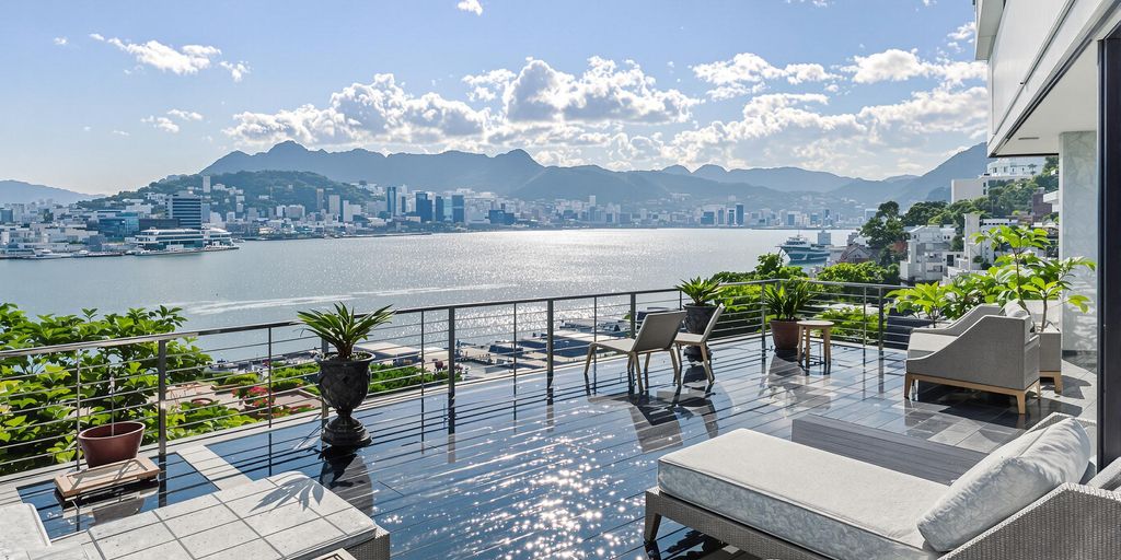Elegant waterfront rental in Taipei with beautiful views.
