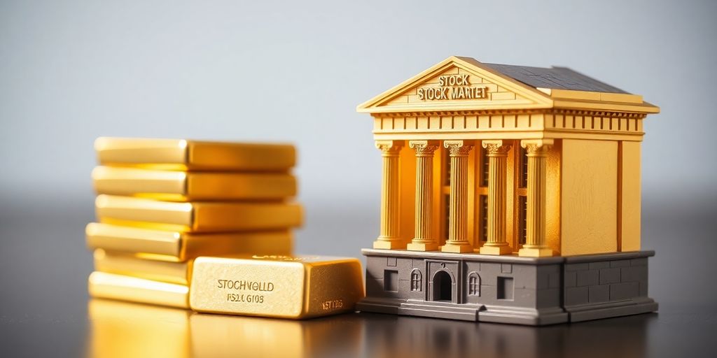 Bourse, or, équilibre