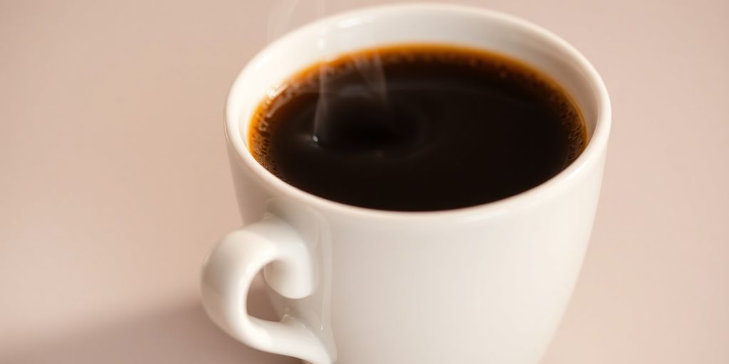 กาแฟดำเข้มข้นในแก้วสวยงามพร้อมฟองนม