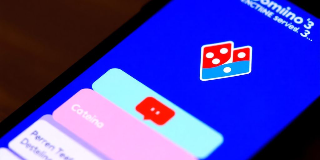Domino's chatbot interacting with pizza orders.