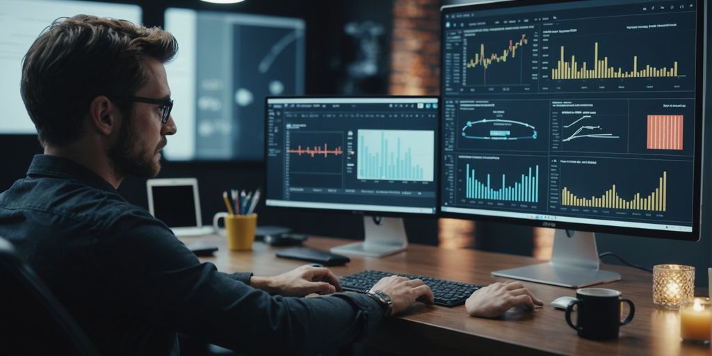 AI automating repetitive web development tasks on a computer screen