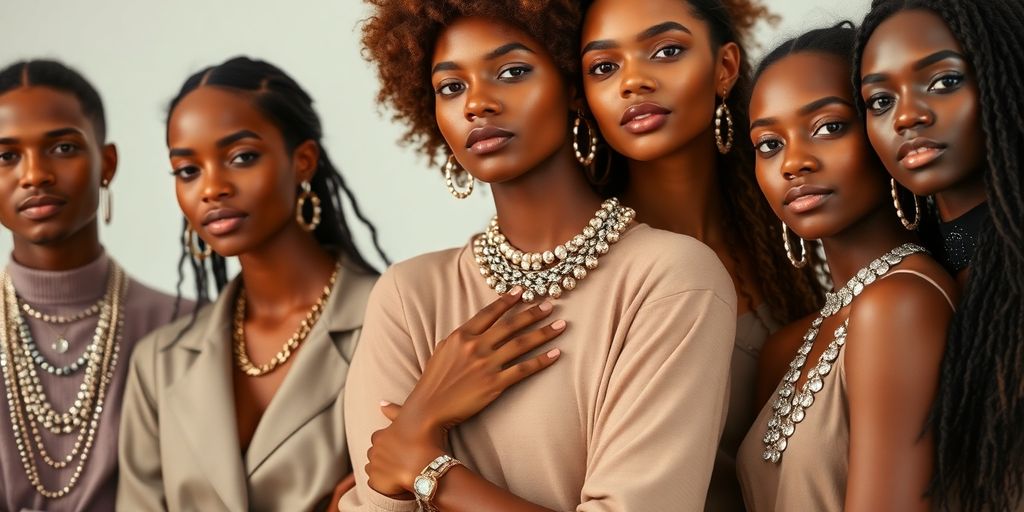 Models wearing Zara Twojeys jewelry and apparel.