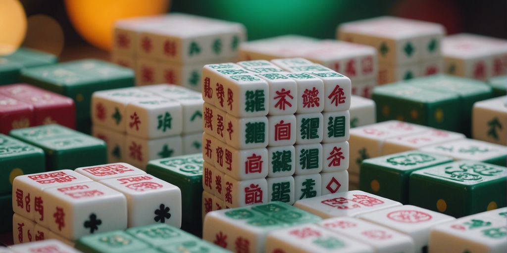 Mahjong season tiles displayed on a colorful background, showcasing their intricate designs and cultural significance.