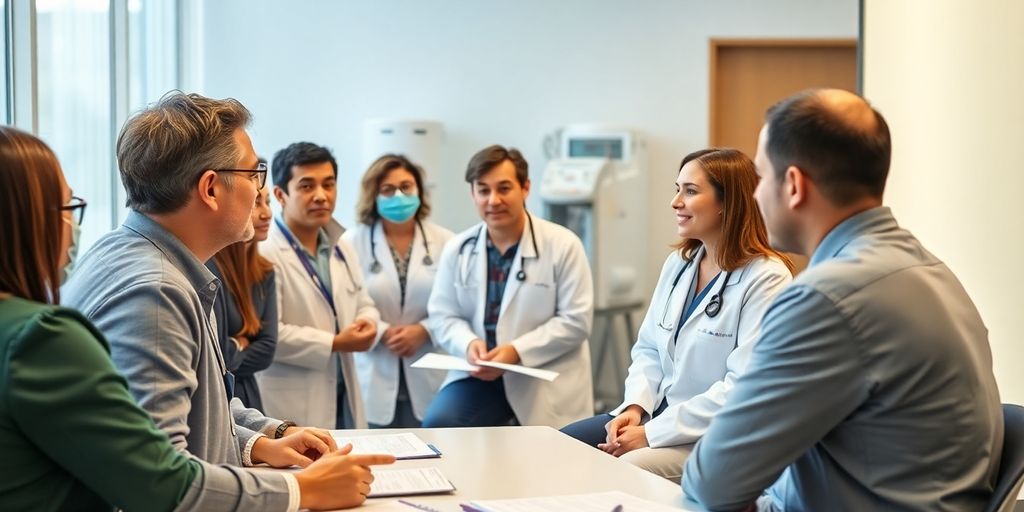 PEP Guidelines by CDC and WHO 4 Healthcare professionals collaborating on PEP guidelines in a meeting.