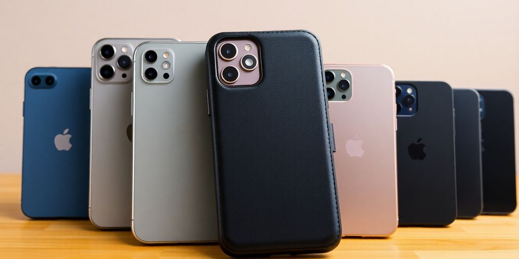 iPhone 16 Pro wallet case on older iPhone models.