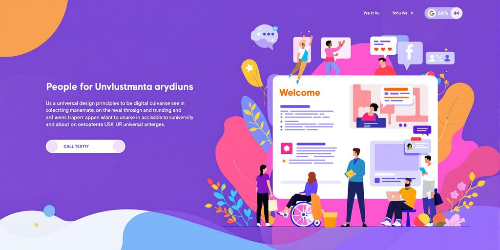 Inkluderende digitalt grensesnitt med varierte brukere.