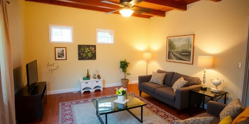 A welcoming and comfortable living space for guests.
