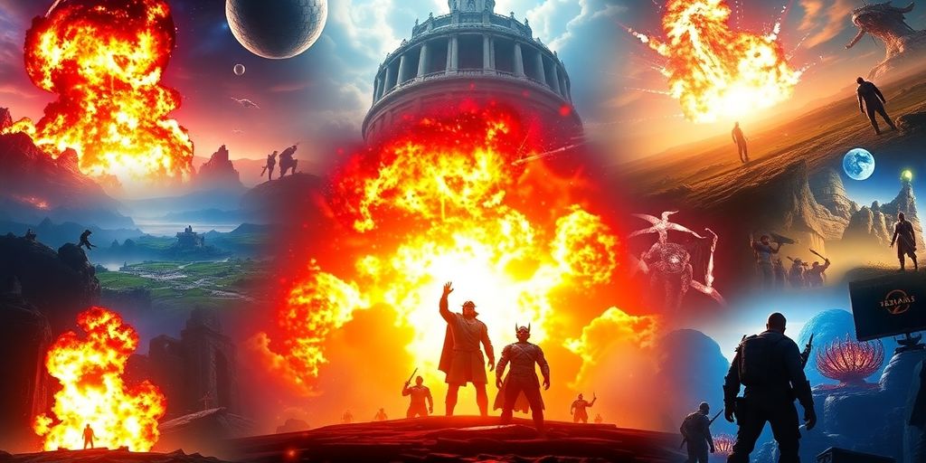 Futuristic game worlds and characters revealed.