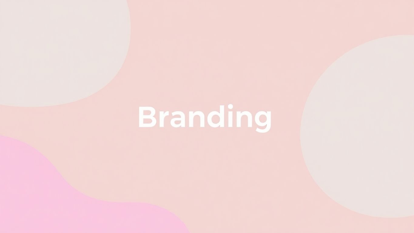 Moderne illustrasjon av branding med myke farger.