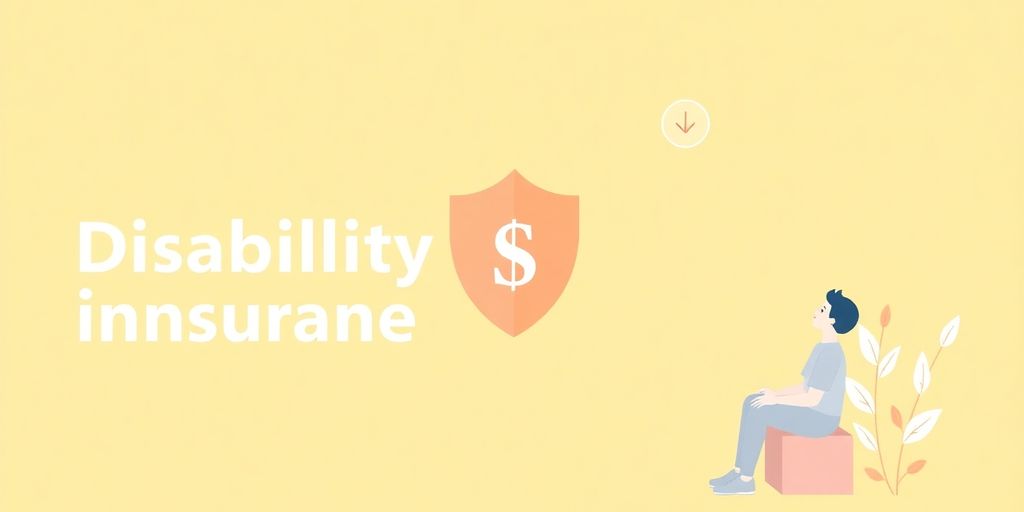 Illustrasjon av uføreforsikring med myke farger.