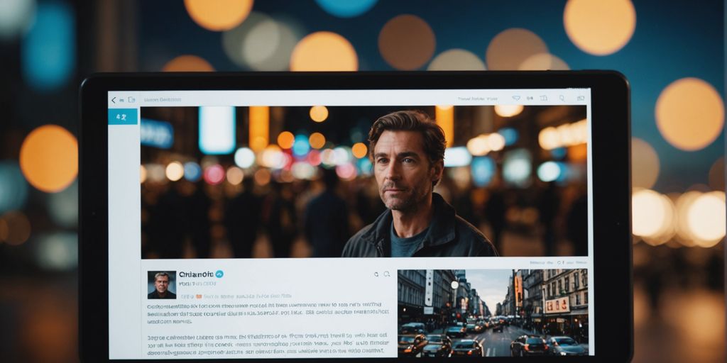 AI delivering personalized news to a user on a device.