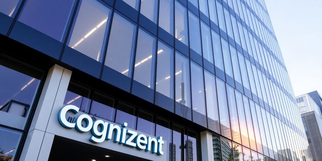 Cognizant office building exterior with modern architecture.