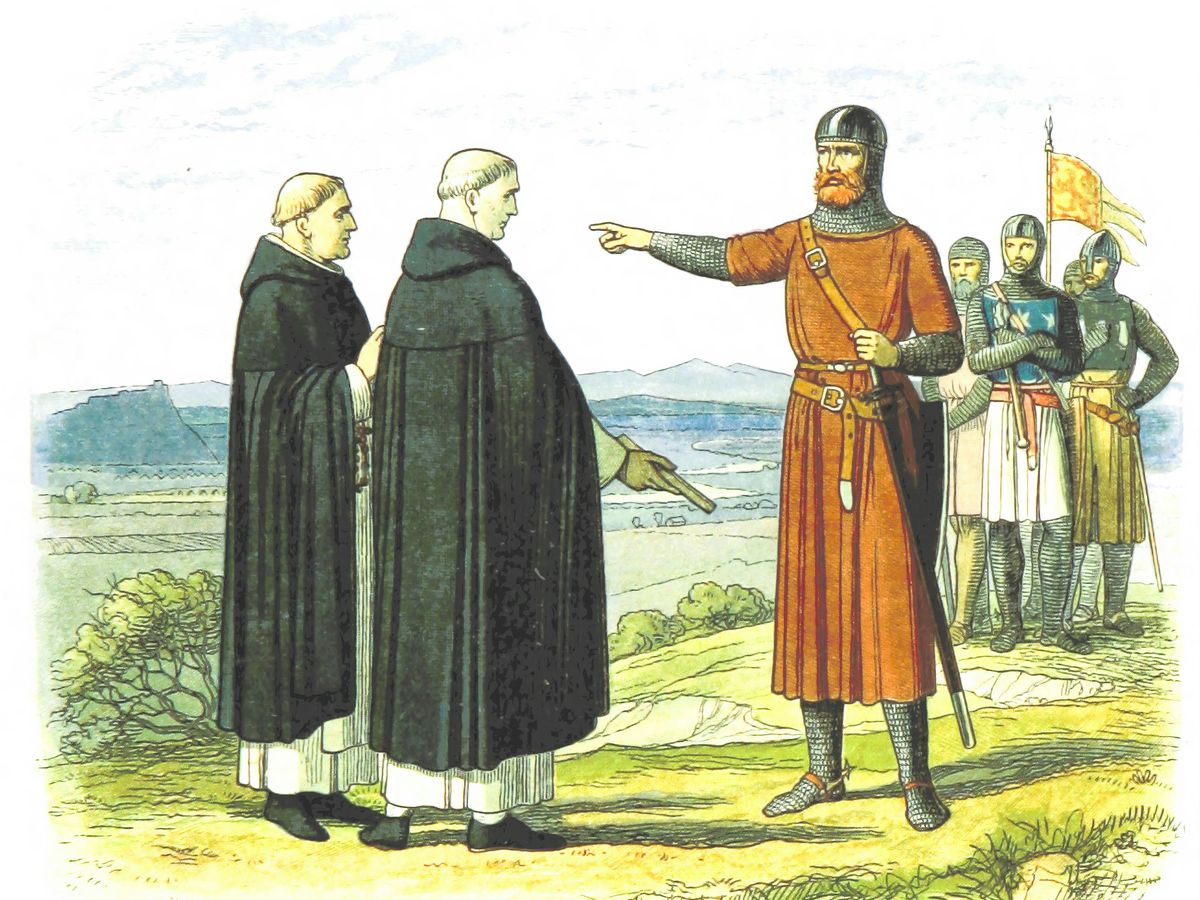 3 men in black and brown coat standing on ground painting