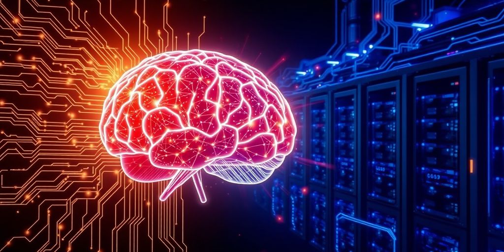 AI brain and crypto mining rigs