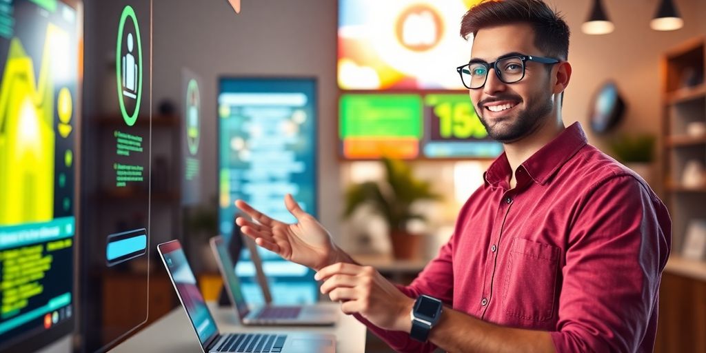 Small business growth with digital marketing tools.