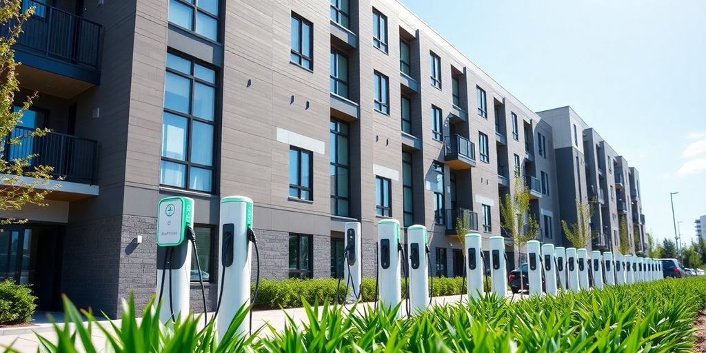 where are the apartment buildings with ev charging | AMPPAL