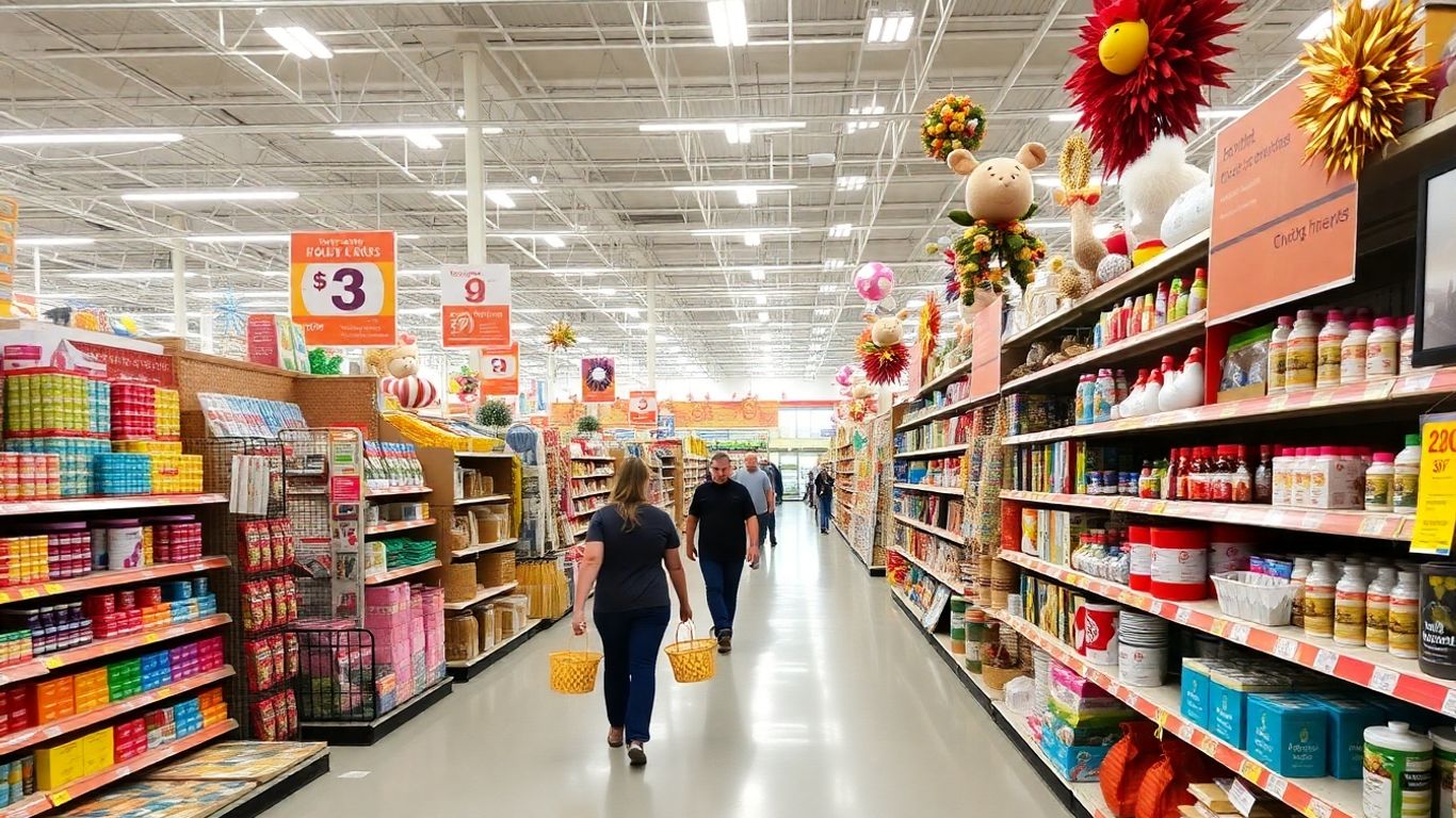 Shoppers browsing colorful craft supplies at Hobby Lobby