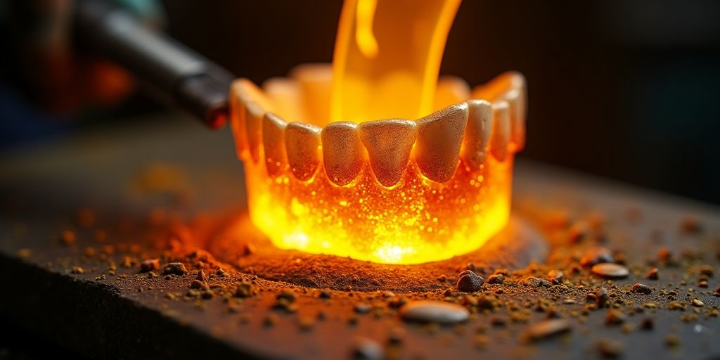 Processus de fonte de l'or dentaire